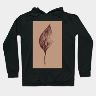 Cinnamon Leaves - Prisma Pencil Drawing Hoodie